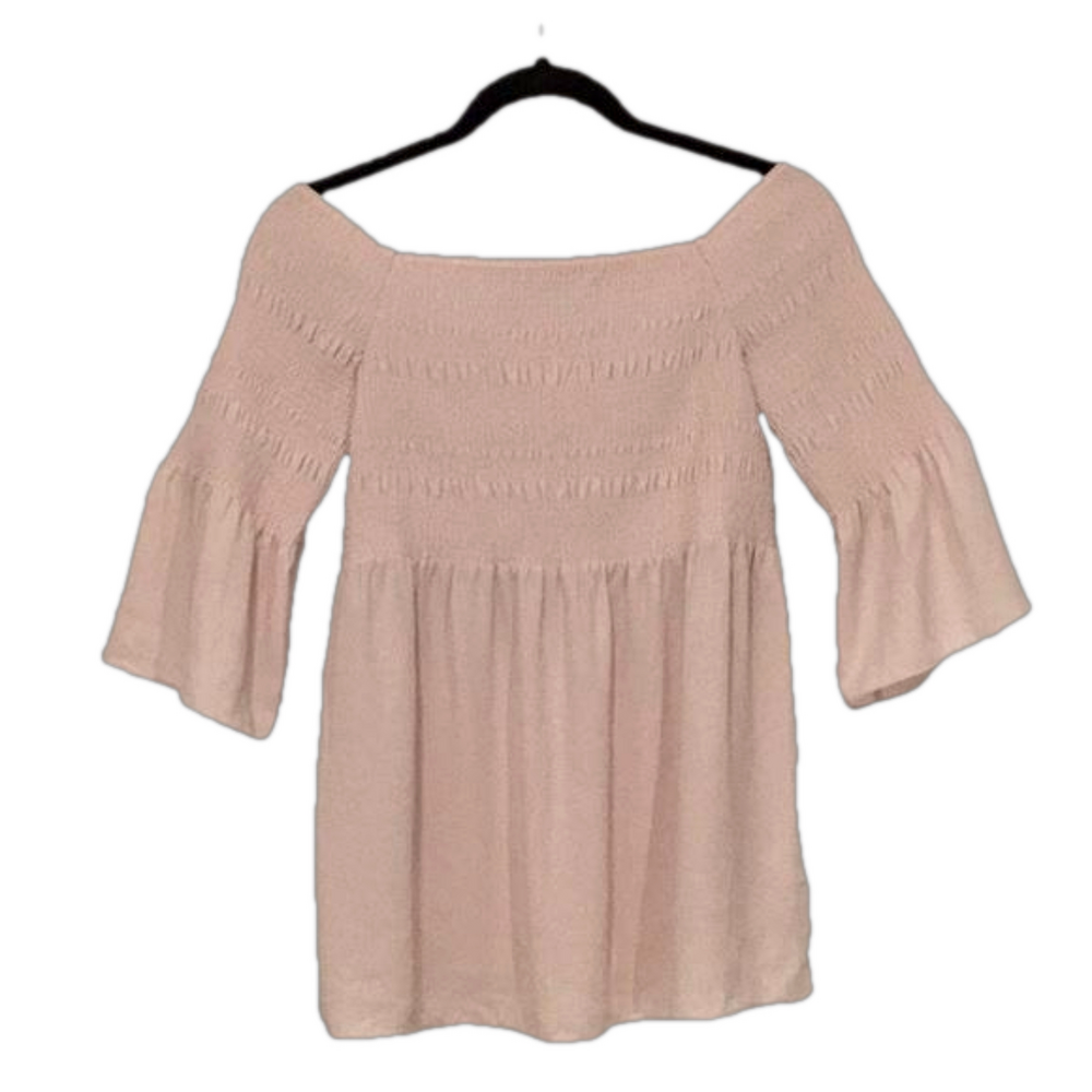 Aritzia Babaton Grantland Pink Off Shoulder Blouse Small NWOT - Picture 11 of 13